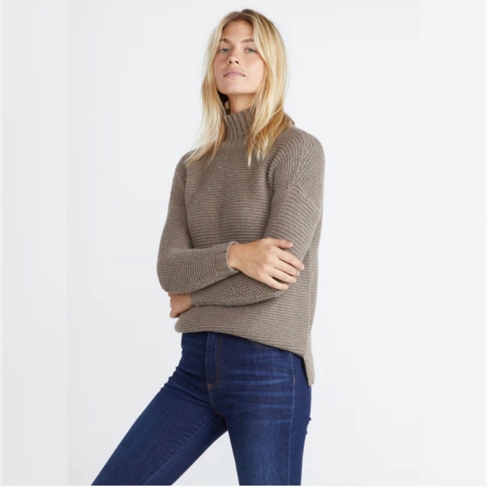 Marine Layer Remi Turtleneck Sweater In Chanterelle